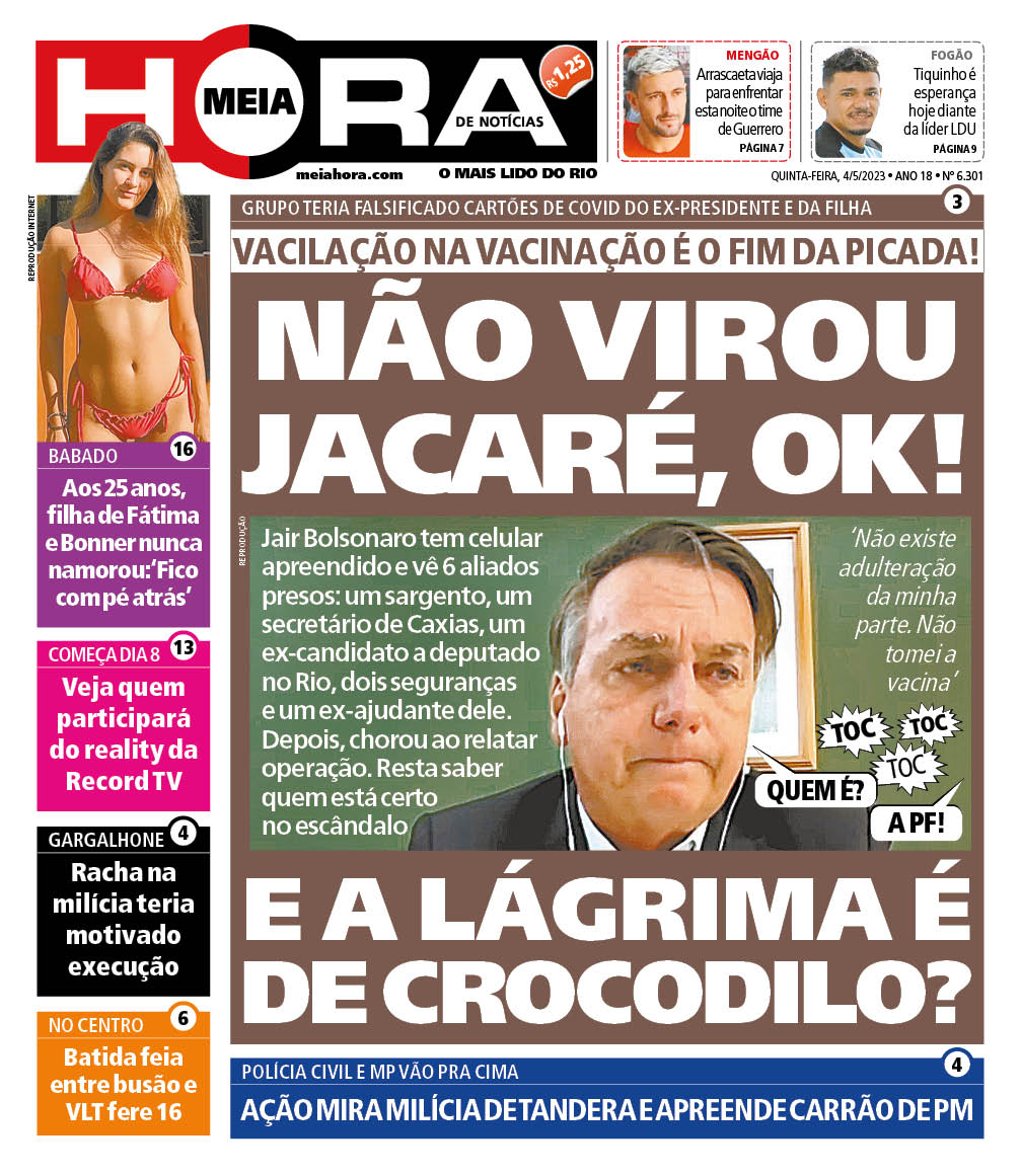 Terça-feira, 11 de abril de 2023 - Capas - Jornal Record