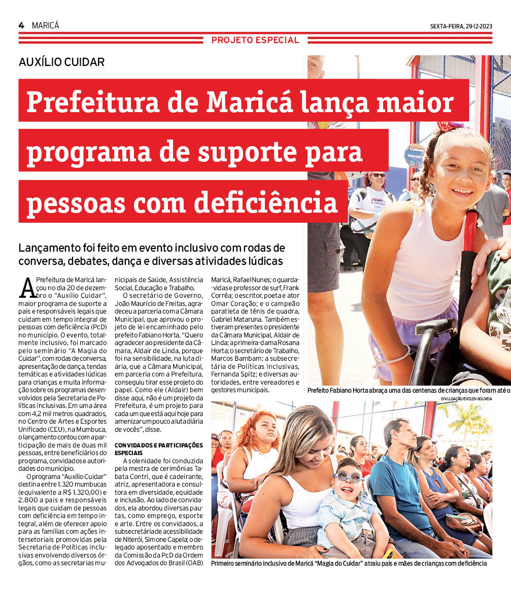 Primeira-dama Rosana Horta conhece programa de Políticas Inclusivas -  Prefeitura de Maricá